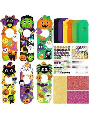 30Sets Halloween Crafts Doorknob Hanger Kit